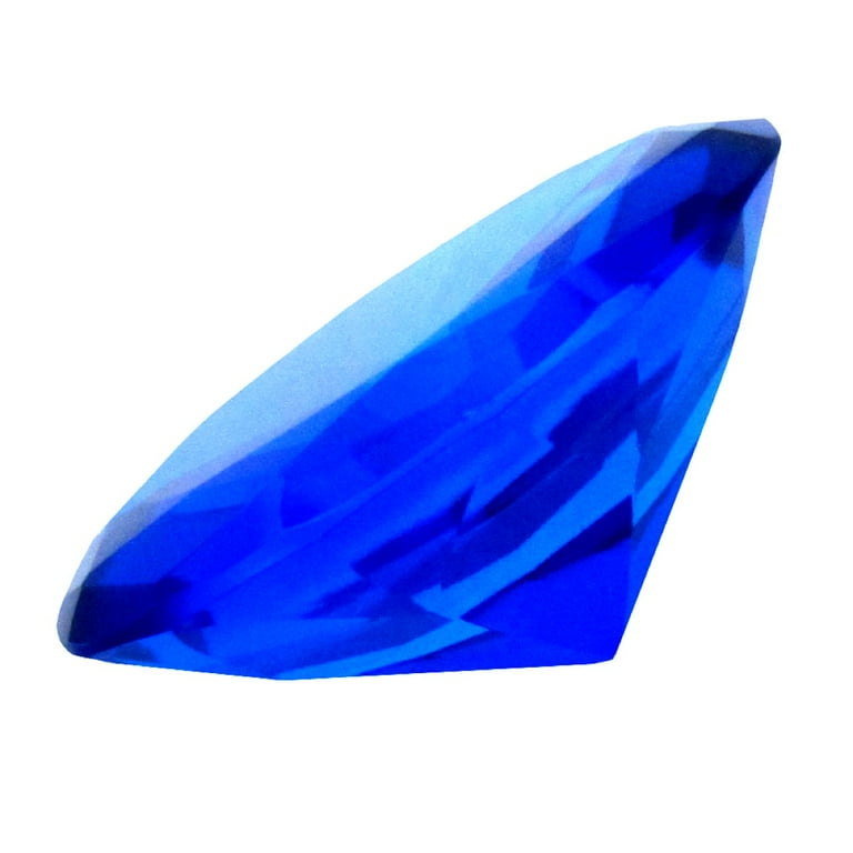 Giant 60mm Cut Glass Cobalt Blue Diamond Jewel Paperweight Giant 60mm Cut Glass Cobalt Blue Diamond Jewel Paperweight