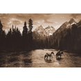 thumbnail image 3 of Dawson, Robert 18x13 Black Modern Framed Museum Art Print Titled - River Crossing I, 3 of 5