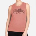 thumbnail image 2 of Skyline Atlanta Georgia Women's Muscle Tank Medium Desert Pink, 2 of 5