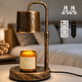 thumbnail image 1 of MEHOOM Vintage Metal Candle Warmer Lamp, with Dimmer and Timer &  2 Bulbs, Gifts for Bedroom Living Room, 1 of 12
