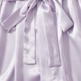 thumbnail image 6 of AWZXDE Women's 4-Piece Lace Trim Sleepwear Set, Short Robe with Camisole & Panties Light Purple,L, 6 of 6
