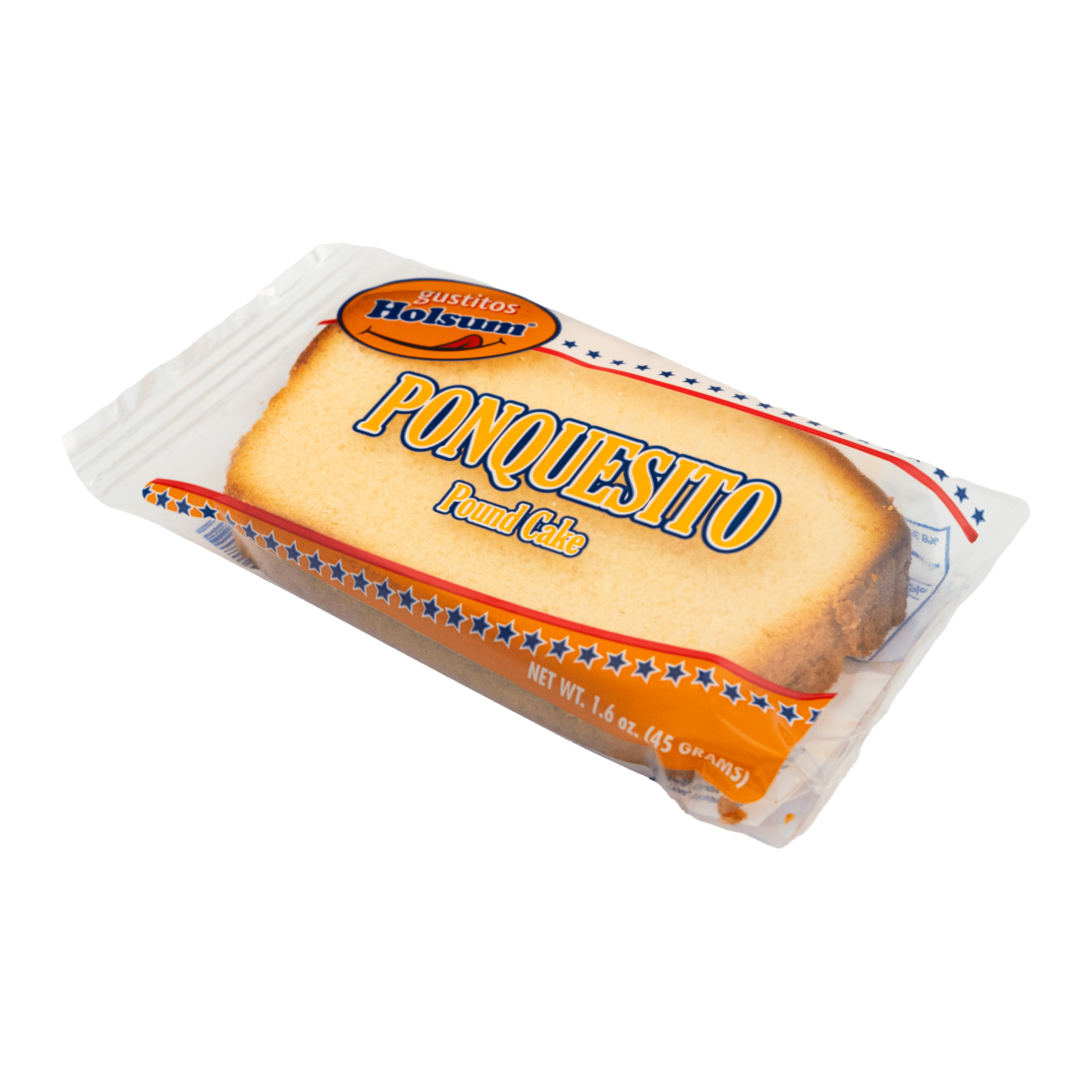 Holsum Regular Pound Cake, 1.6 oz, Shelf Stable, Single Snack