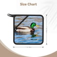 thumbnail image 3 of Honeii Mallard Duck Swimming In A River for Silicone Trivets for Hot Pots and Pans -Trivet Mat - Heat Resistant Silicone Trivet - Hot Plate Mats, 3 of 8