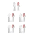 thumbnail image 2 of Yuarrent 1 par de guantes para lavar platos, fregador de manos, manoplas de esponja, herramientas Rosa 5piezas, 2 of 6