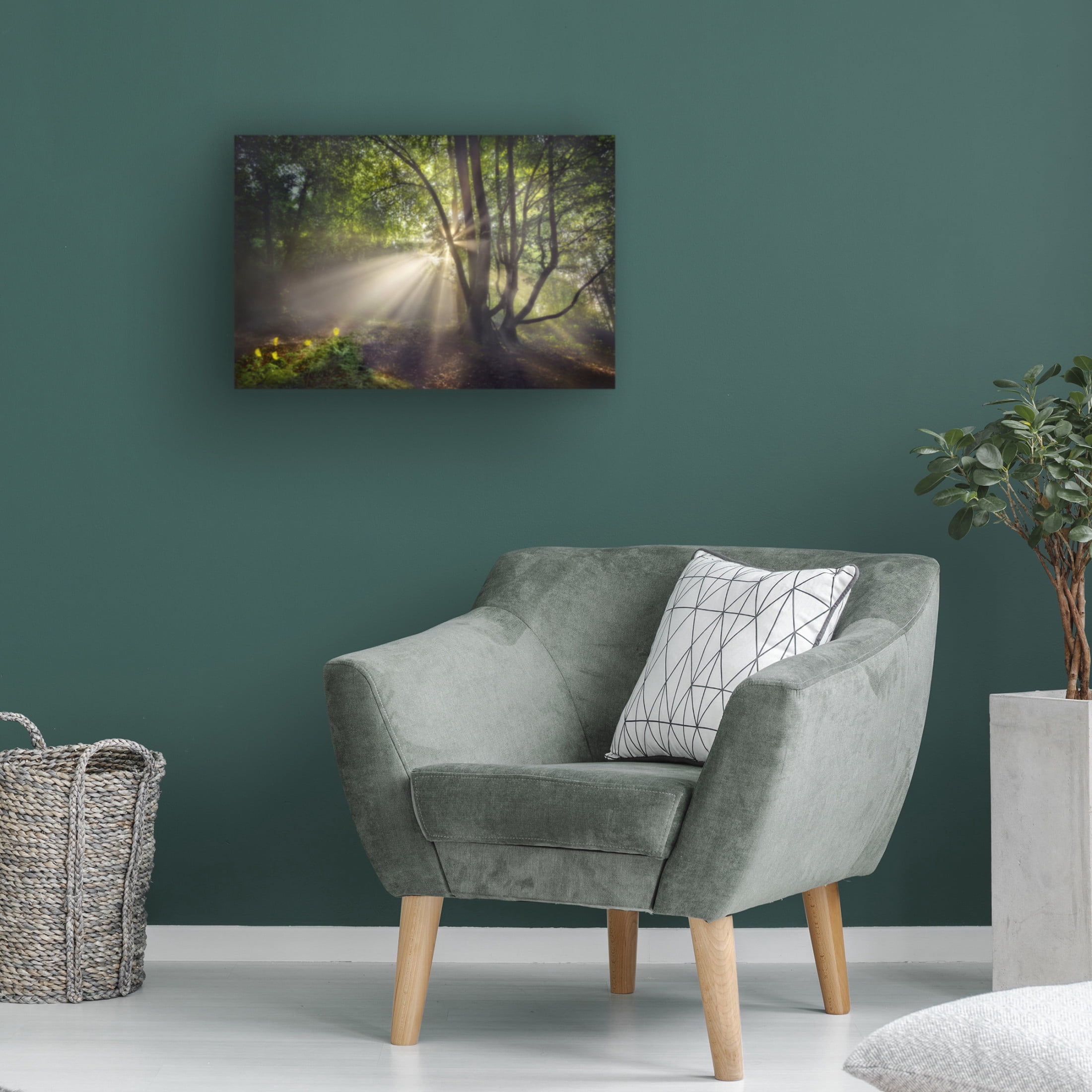 Canvas Wall Art - Fran Osuna 'The Morning Light' Wall Art for Living Room, Bedroom, or Office Décor by Trademark Fine Art - 32 x 22 Inches
