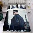 thumbnail image 4 of El Aficionado Conjunto de sábanas temático, trío de piezas, cómodo y amigable con la piel, diseño único, regalo de decoración para el hogar para familiares, amigos y fans,173cm *218cm, 4 of 6