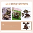 thumbnail image 2 of 4pcs Mini Wheelbarrow Model Tiny Wheelbarrow Mini House Micro Landscape Decoration, 2 of 5