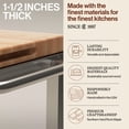 thumbnail image 3 of John Boos Cucina Culinarte Kitchen Cart w/ Shelves & Removable Maple Wood Cutting Board, 3 of 11