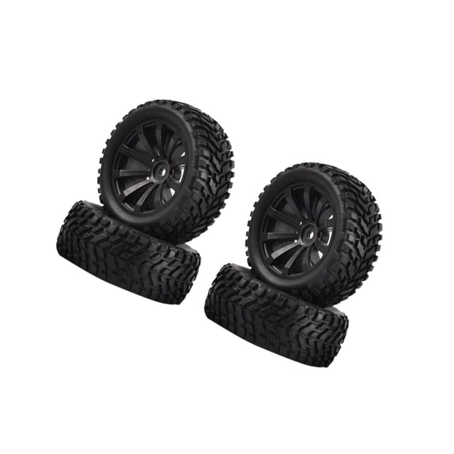 1/10 RC Tires and Wheels Car 12mm Rim Set for Vehicles Car Spare Parts Accessories