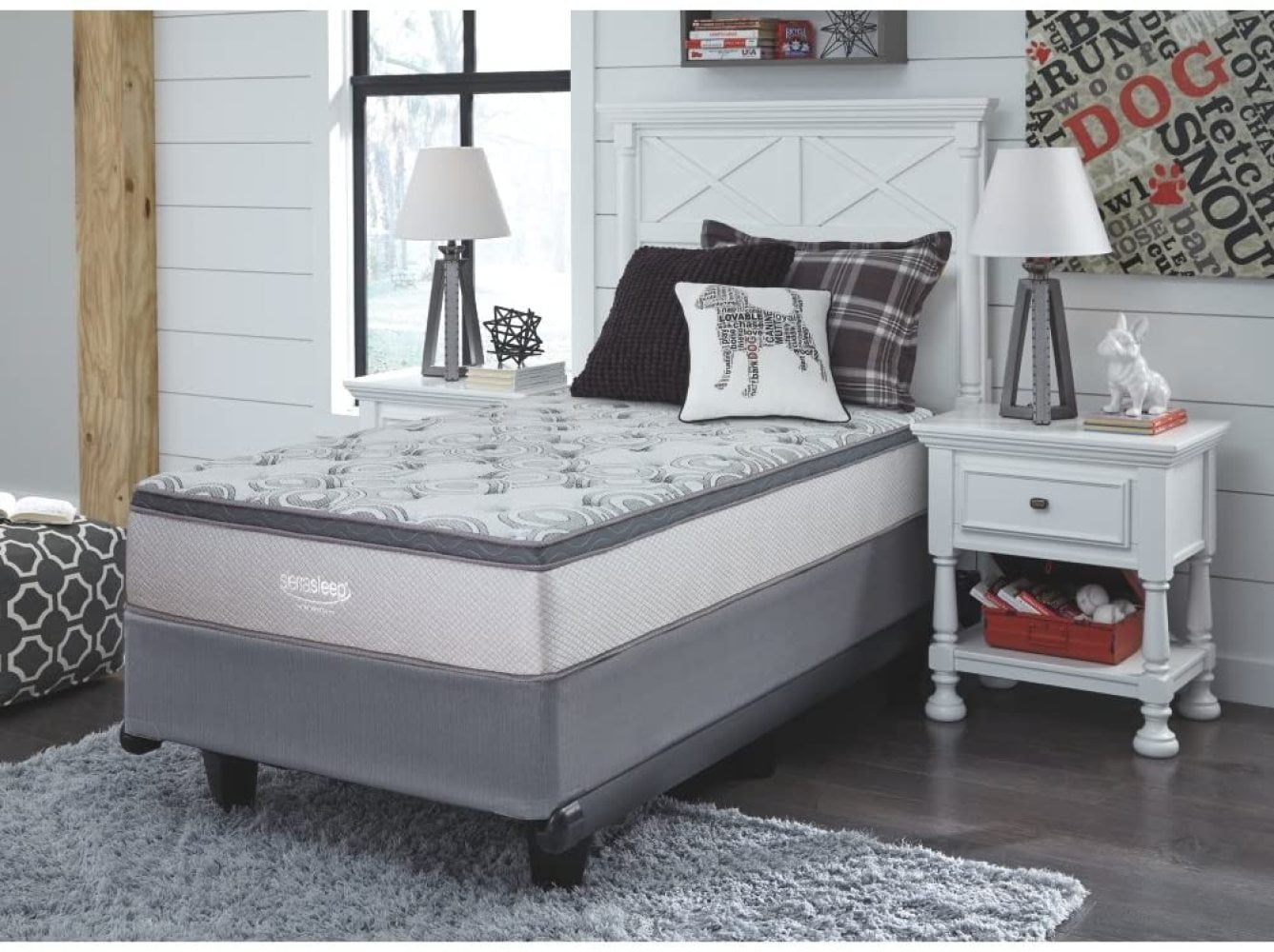 Ashley Augusta 12 Inch Eurotop Hybrid Mattress - CertiPUR-US Certified,  Twin - Walmart.com