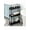 Black, variant on Slim Rolling Storage Cart Organizer with Slide-Out Shelves, Mobile Utility Cart for Kitchen, Bathroom, Living Room, Laundry Room & Dresser
