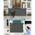 thumbnail image 4 of stusgo Retractable Baby Gate 33"x71"（1.8m）- Retractable Dog Gate (Black), 4 of 6