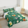 thumbnail image 3 of Manfei Raccoon Fox Hedgehog Bedding Comforter Set,Cute Zoo Animal Twin Comforter Sets,Jungle Wlidlife Bedding Set For Kids,Luxury Bedroom Decor Reversible,2pcs, 3 of 8