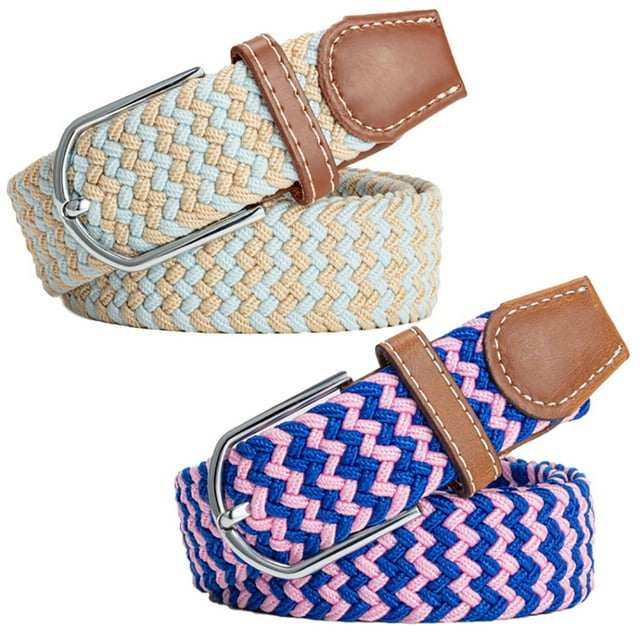 Ceinture Tressée Ajustable Élastique Extensible Ceinture de Taille Ceinture de Pantalon pour Hommes et Femmes