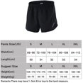 thumbnail image 2 of Men's 2 in 1 Running Athletic Shorts, Quick Dry Gym Shorts Back Zip Pocket., 2 of 7