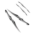 thumbnail image 1 of Xingzhi Show Personality Customized Sports Motorhome Stripe Easy Removal Personalized black 1Set, 1 of 6