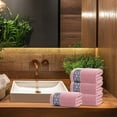 thumbnail image 6 of Premium Cotton Towel - Soft, Absorbent, Quick-Drying Face & Bath Towel, 75x34cm, Available in Blue, White, Pink - 1 Piece, 6 of 7