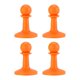 thumbnail image 2 of 4 tapas protectoras para lona de tienda de campaña, de goma, resistentes, para puntas de poste de tienda, ligeras, para montañismo y mochileros. Naranja, 2 of 8