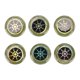 thumbnail image 1 of Lot de 6 autocollants de protection contre les radiations pour téléphones portables 5G Argent, 1 of 4
