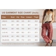 thumbnail image 7 of sicmoss Women's Beige Cotton Vegetable Floral Print Mid Rise Barrel Jeans Baggy Wide Leg Ankle Y2k with Pockets, 7 of 7
