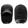 thumbnail image 6 of Winter Trooper Trapper Hat, Warm Russian Hats with Ear Flaps and Removable Facemask Hunting Ski Aviator Outdoor Windproof Cotton Polyamide Caps for Men and Women Adjustable Size(Black), 6 of 7