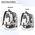 thumbnail image 3 of Honeii Vintage Cactus Pickup Print Canvas College Laptop Backpack, Durable Rucksack Travel Notebook Bag School Backpack Book Bag for Men Women-Small, 3 of 7