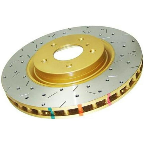 DBA 43051XS-10 Rear Crossdrilled & Slotted 4000 XS Series Rotor for 2004-2017 Subaru WRX STI