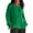 Green, variant on qucoqpe Womens Plus Size Cotton Linen Tops Crew Neck Long Sleeve Side Slit Shirts Casual Loose Solid Color Blouse