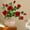 Red, variant on 21.65in Artificial Realistic Roses Red Flowers,Silk Roses Bouquet Long Stems for Flower Arrangement Fake Roses Decor,Fake Flowers Bouquet Realistic Long Stem for Valentines Day Wedding Home Decor