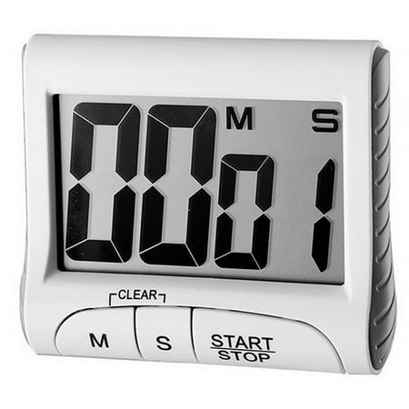 

Tmosphere Kitchen LCD Digital Timer Cooking Time Reminder Student Electronic Clock white