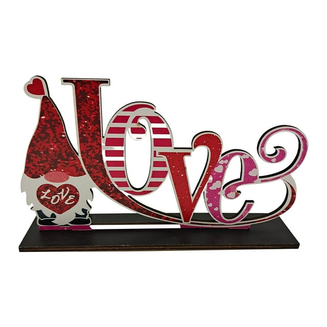 Happy Love Heart Wooden Decorations Table Decorations Party Decorations