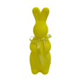 thumbnail image 4 of Figura de conejo de Pascua flocada, decorativa y creativa, adorno de conejo Amarillo, 4 of 9