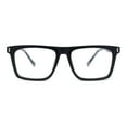 thumbnail image 2 of Stylish Classy Squared Rectangle Horn Rim Plastic Fashion Reading Glasses Black Slate Tortoise +3.00, 2 of 4