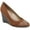 Brown, variant on Womens Brown Cushioned Arch Support Vincentt Almond Toe Wedge Slip On Dress Pumps Shoes 9 M