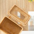 thumbnail image 2 of Rattan Handmade Tissue Box Drawer Case Vine Roll Holder Toilet Paper Cover Dispenser Table Storage Box for Barthroom Home Hotel Office Supplies, 2 of 9