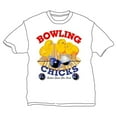 thumbnail image 2 of Bowling Chicks T-Shirt- White Large, 2 of 2
