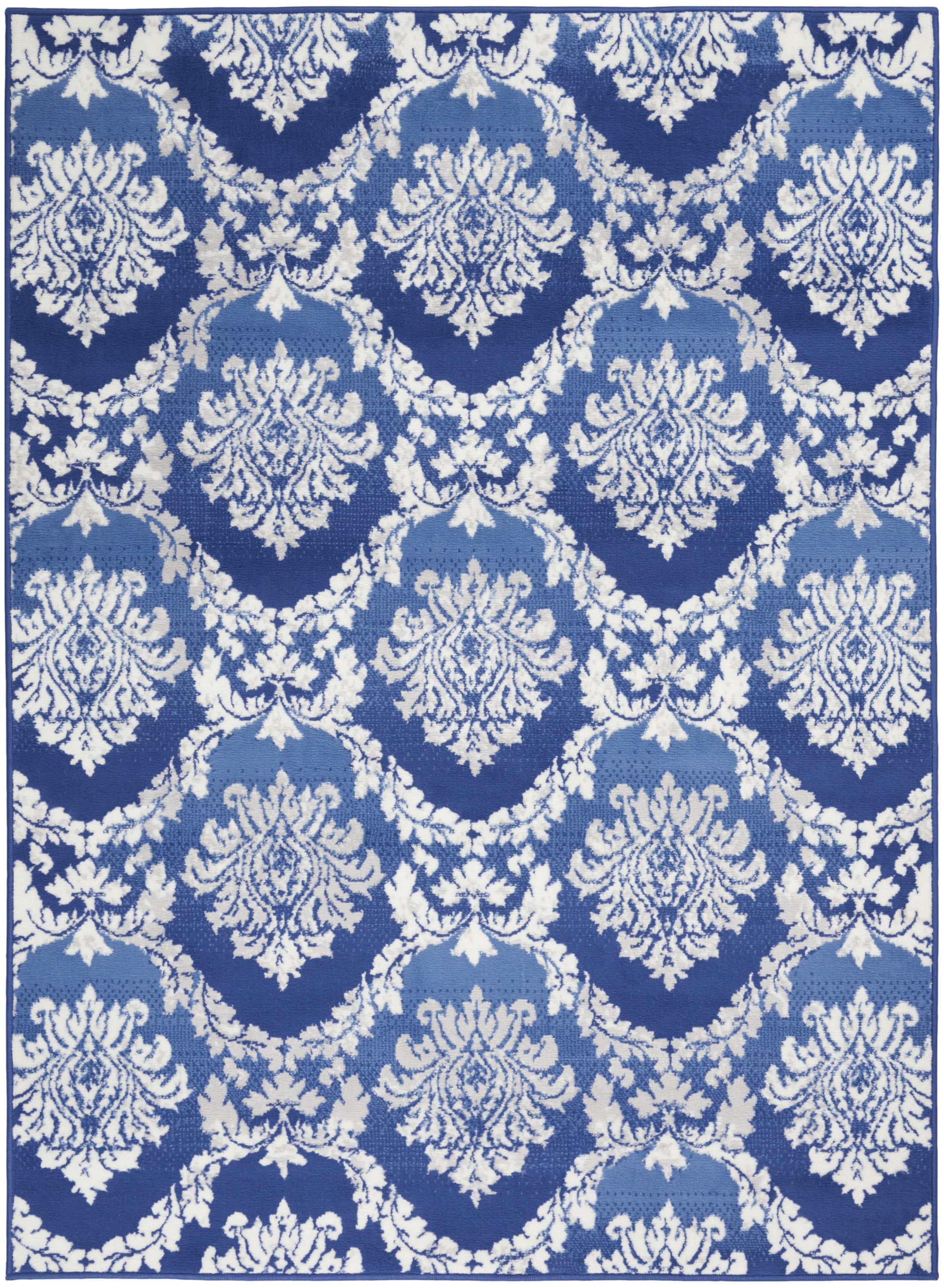 Nourison Whimsicle Botanical Farmhouse Blue 4' x 6' Area Rug, (4' x 6')