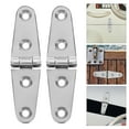thumbnail image 1 of HEALEEP 2pcs Stainless Steel Hinges Set Silver for Marine Environment Applications, 1 of 8