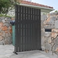 thumbnail image 1 of YUSAZENS Galvanized Steel Outdoor Privacy Screen, Weather Resistant for Patio Backyard Privacy Protection Black, 1 of 7