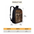 thumbnail image 4 of Kuiaobaty Wolf Pattern Backpack Set 3 Pcs for Boys Girls 17 Inch Bookbags Shoulder Lunch Bag and Pen Case Bag Students School Bag Packs Satchel Laptop Bags, 4 of 7