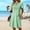 Green, variant on Helii Womens Embroidered Eyelet V Neck Short Sleeve A Line Dress with Pockets Lightweight Breathable Summer Swing Casual Loose Fit T Shirt Dress for Daily Vacation Beach Party 6 Colors