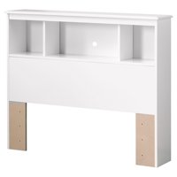 South Shore Crystal 3-Shelf Bookcase Headboard, Twin, White
