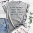 thumbnail image 2 of Birthplace Earth Race Human Politics Freedom Religion Love Shirt, Unisex Shirt, Human Rights Tee, Equality, Heather Gray, Large, 2 of 6