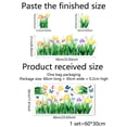 thumbnail image 5 of Ventana de primavera se aferra pegatinas de ventana de flores decoraciones para ventanas de vidrio, calcomanías de ventana de flores de mariposa de tulipán de Pascua, 5 of 5