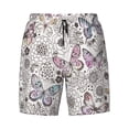 thumbnail image 4 of Lsque Mens Swim Trunks Vintage Butterflies Pattern - Bathing Suit Compression Liner - Beach Swim Shorts Swimwear - (S-3XL) - Stretch Quick Dry -XX-Large, 4 of 9