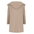 thumbnail image 6 of IROINNID Cardigan for Women Open Front Long Sleeve Solid Hooded Knit Cardigan Long Sweater Coat,Khaki, 6 of 7