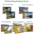 thumbnail image 2 of SONGMY 100inch Projector Screen, Black 16:10 Pull Down Projection Screen for Home Theater, 2 of 10