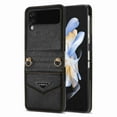 thumbnail image 1 of ELEHOLD Wallet Case Compatible with Galaxy Z Flip 3 6.7 inch,Adjustable Crossbody Lanyard Durable Card Slots Shockproof Protective Phone Cover, Black, 1 of 6