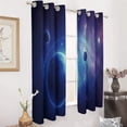 thumbnail image 2 of Blackout Curtains for Bedroom Galaxy Star Outer Space Full Room Darkening Grommet Curtains for Living Room,Thermal Insulated Ombre Drapes, 2 of 7