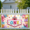 thumbnail image 6 of LUUFILx Circus Carnival Theme Birthday Party Decoration Backdrop Durable Colorful Banner Perfect for Photoshoot Celebration Photo Decorations Baby Showers, 6 of 9